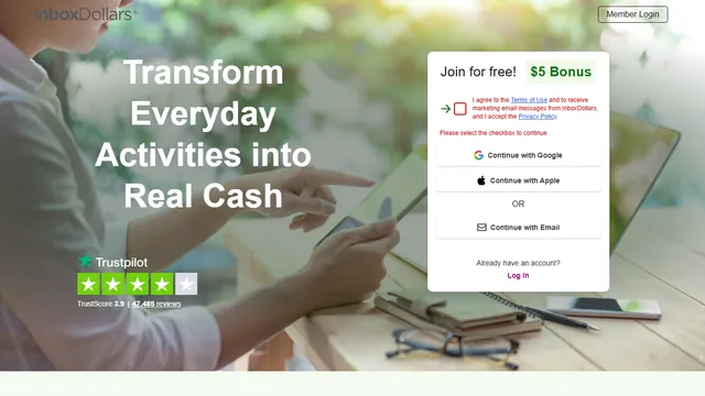 InboxDollars product preview
