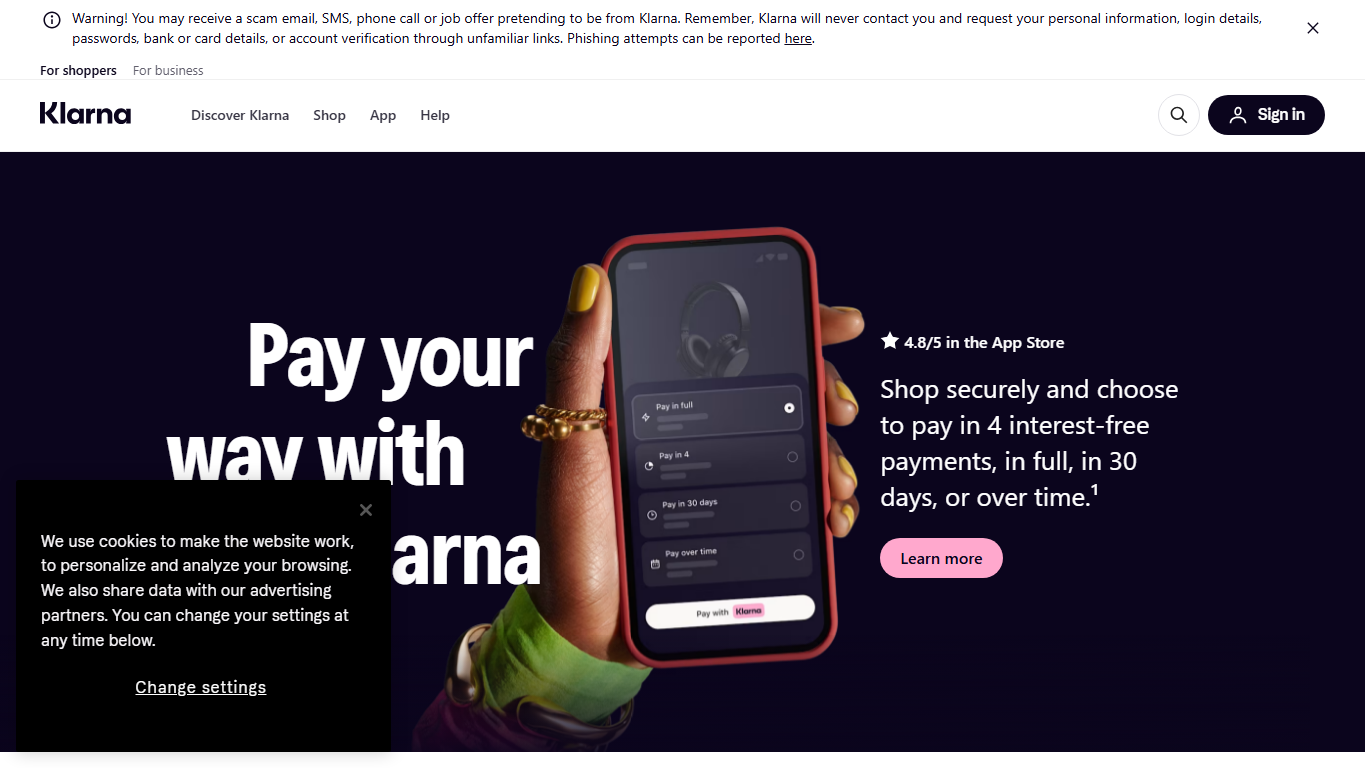 Klarna product preview