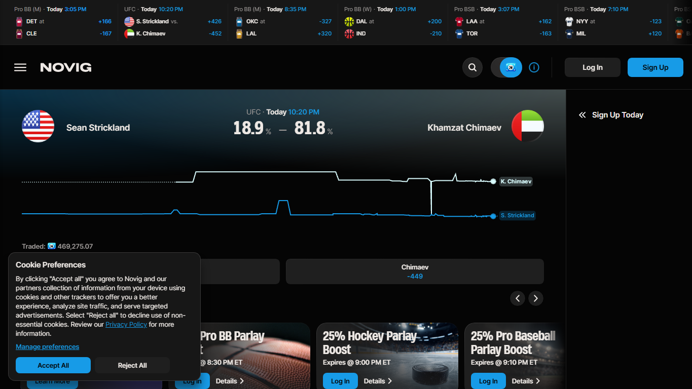 Novig product preview